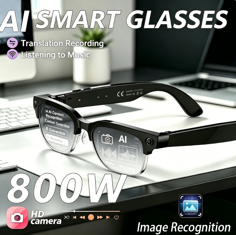 Smart Glasses Lens - 2026New 800W Pixel Camera Smart Glasses
