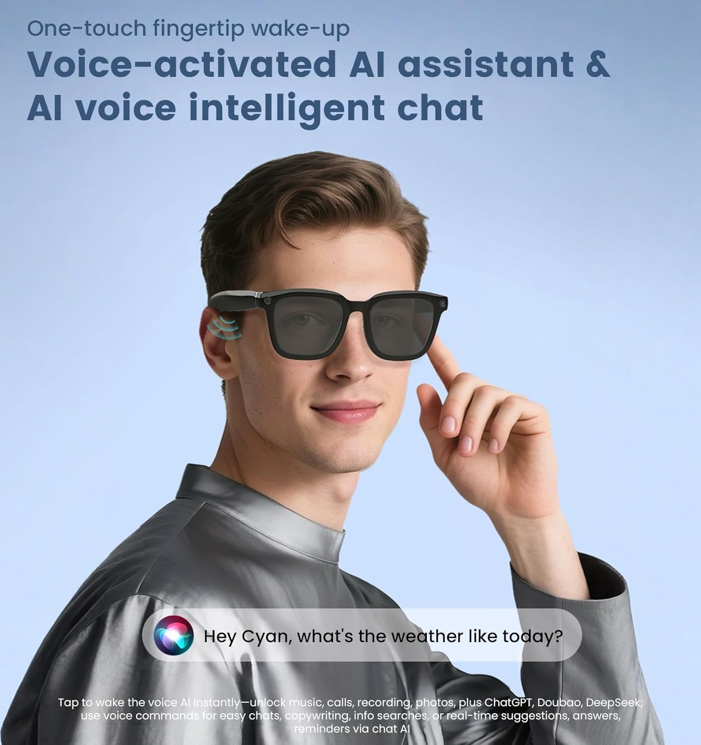 AI Smart Camera Glasses 1080P  - Smart Glasses Lens บทวิจารณ์และราคา