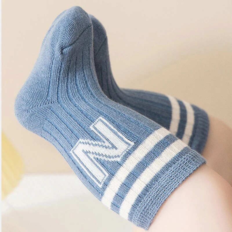 3 Pairs Baby Letter Socks Knit - Baby Sock Oximeter บทวิจารณ์และราคา