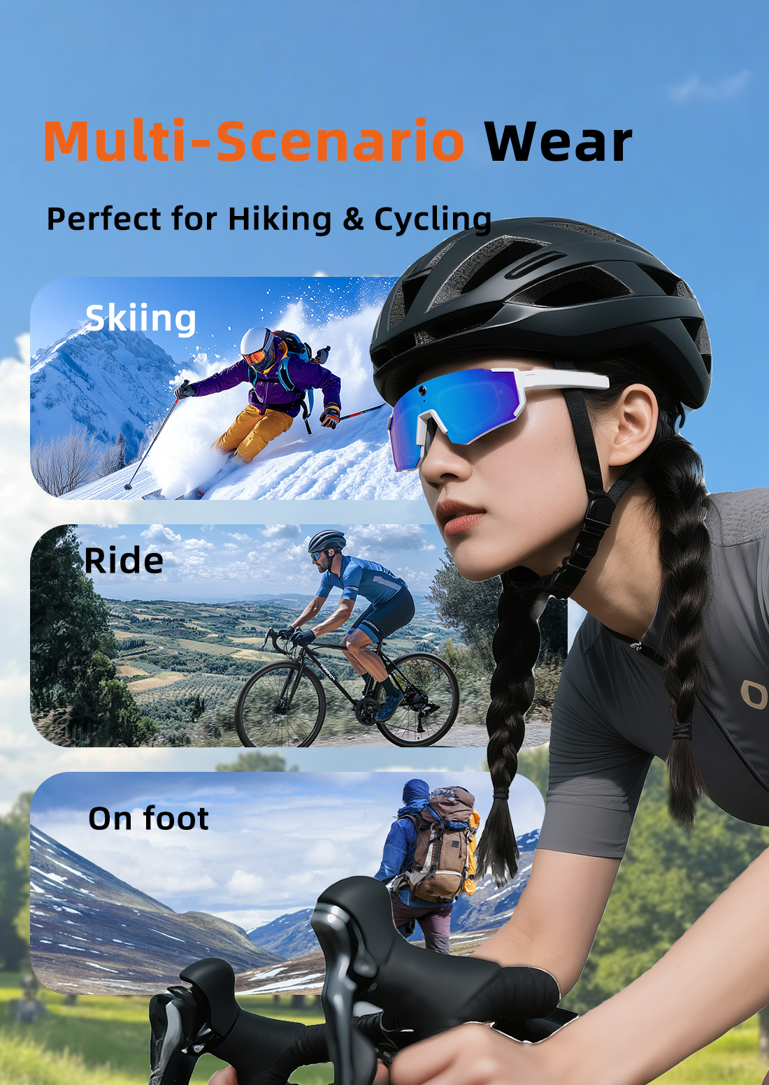 HD 4K 800WCamera 32GB Sport Sm - Smart Glasses Lens บทวิจารณ์และราคา