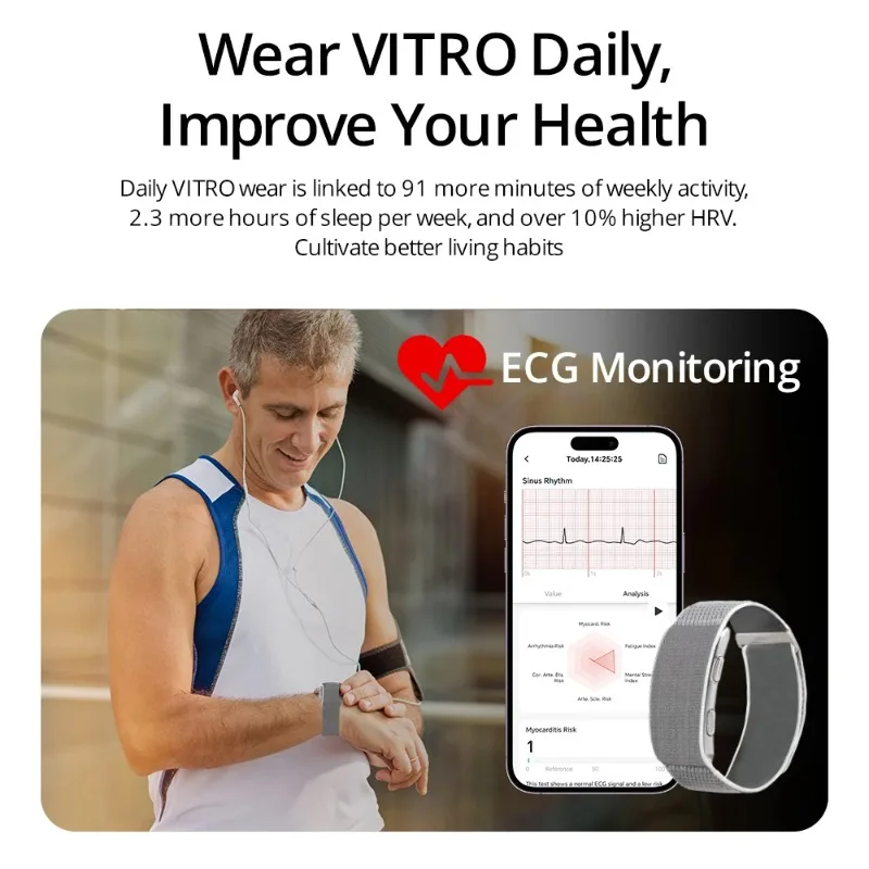 Men Smart Watch ECG Health Blo - Fall Detection Watch บทวิจารณ์และราคา