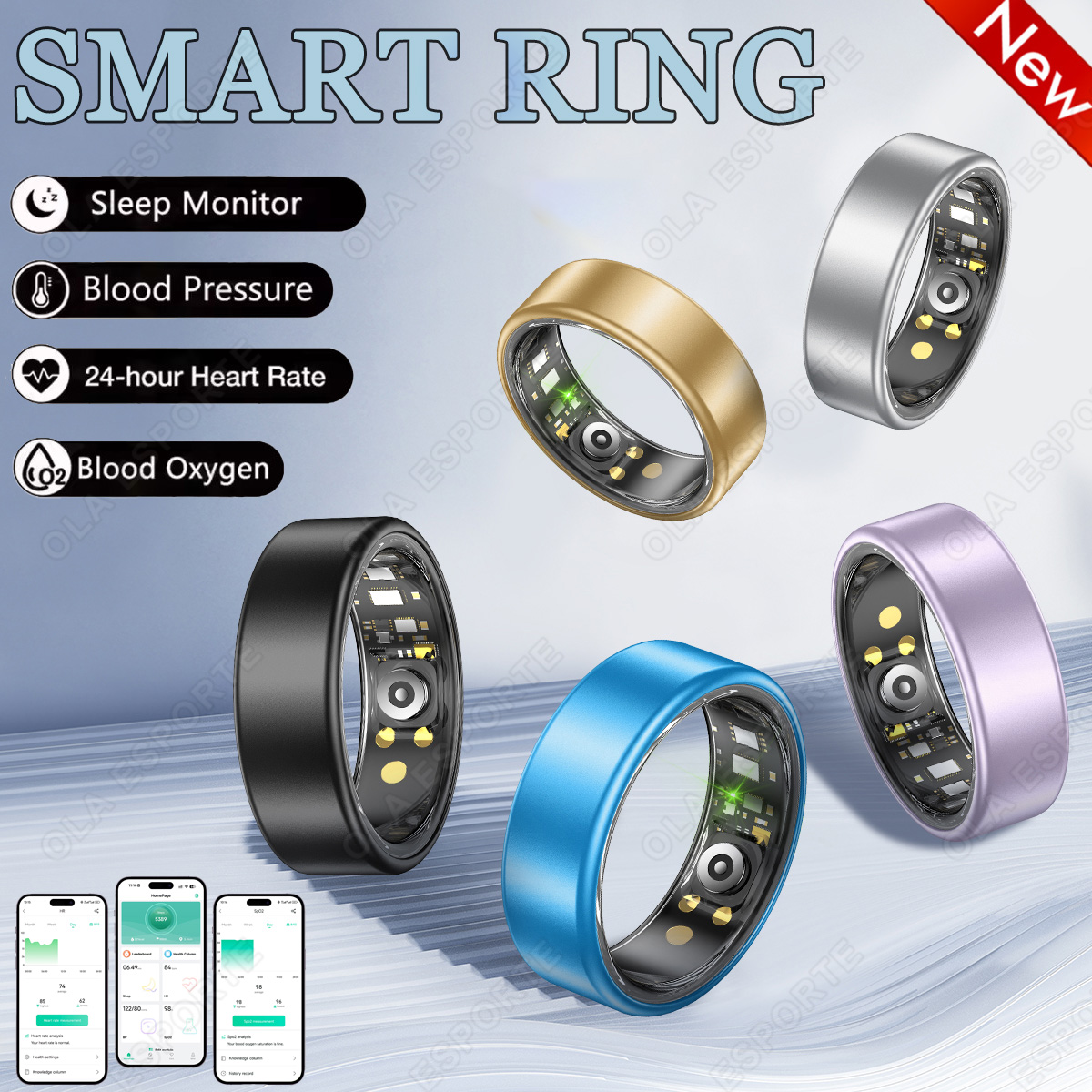 New R09 Smart Ring Men Women w - Temperature Ring Skin บทวิจารณ์และราคา