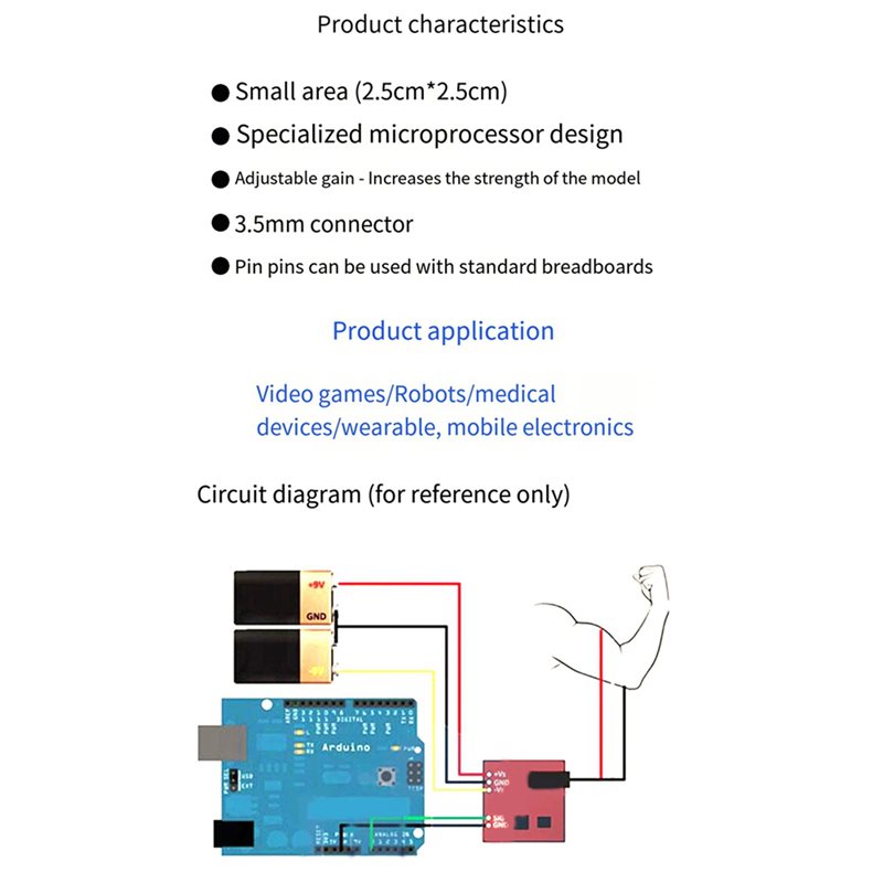 BTLIFE-5X Muscle Electrical Se - Muscle Sensor Emg บทวิจารณ์และราคา