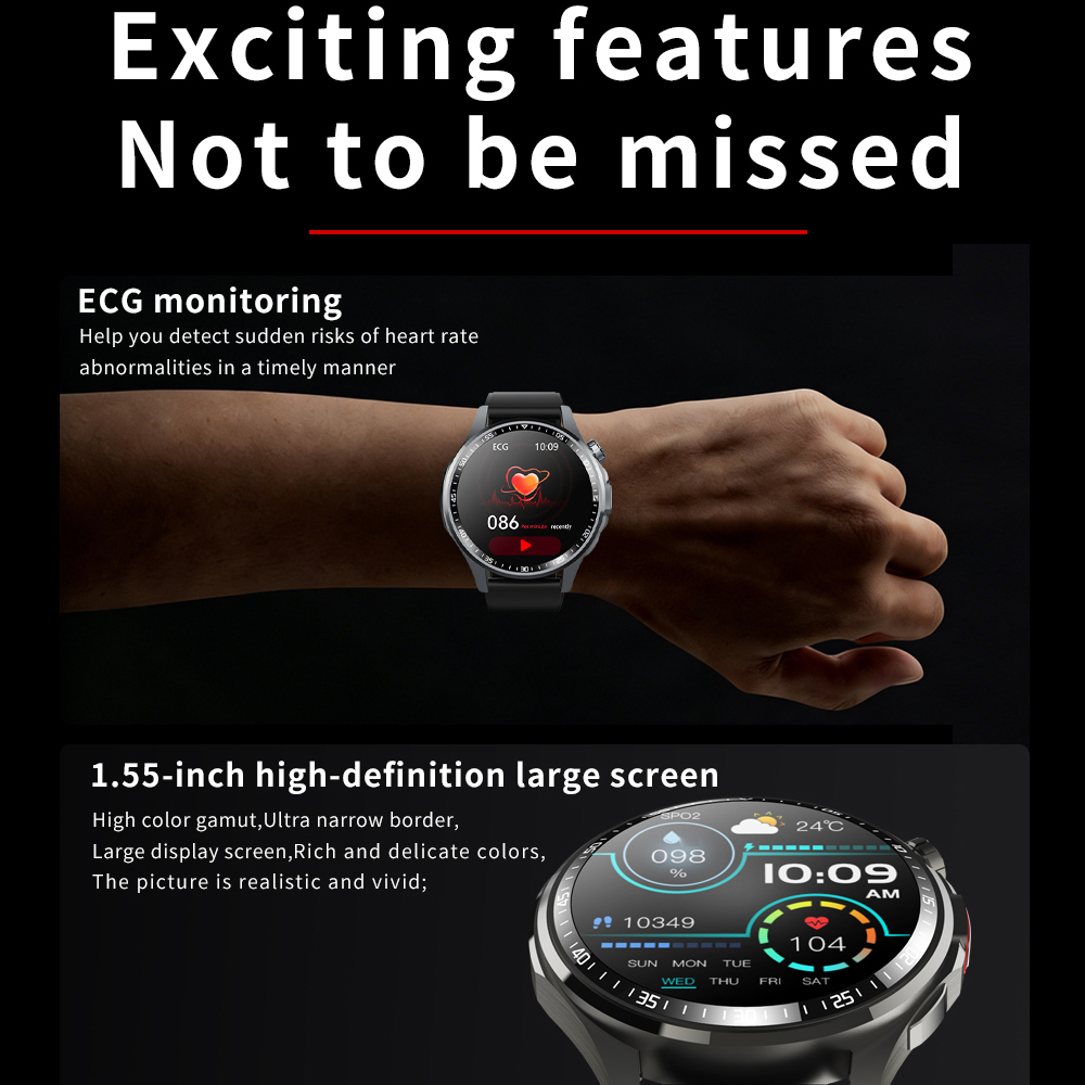 SOS Alert Heart Rate Fitness S - Fall Detection Watch บทวิจารณ์และราคา