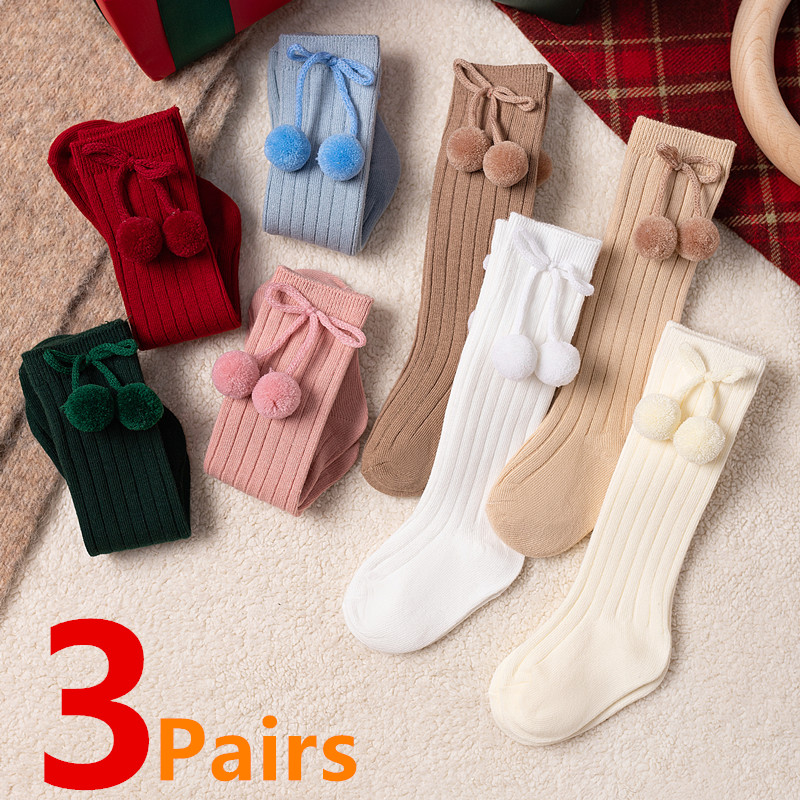 3Pairs/Lot Baby Ball Knee High - Baby Sock Oximeter บทวิจารณ์และราคา