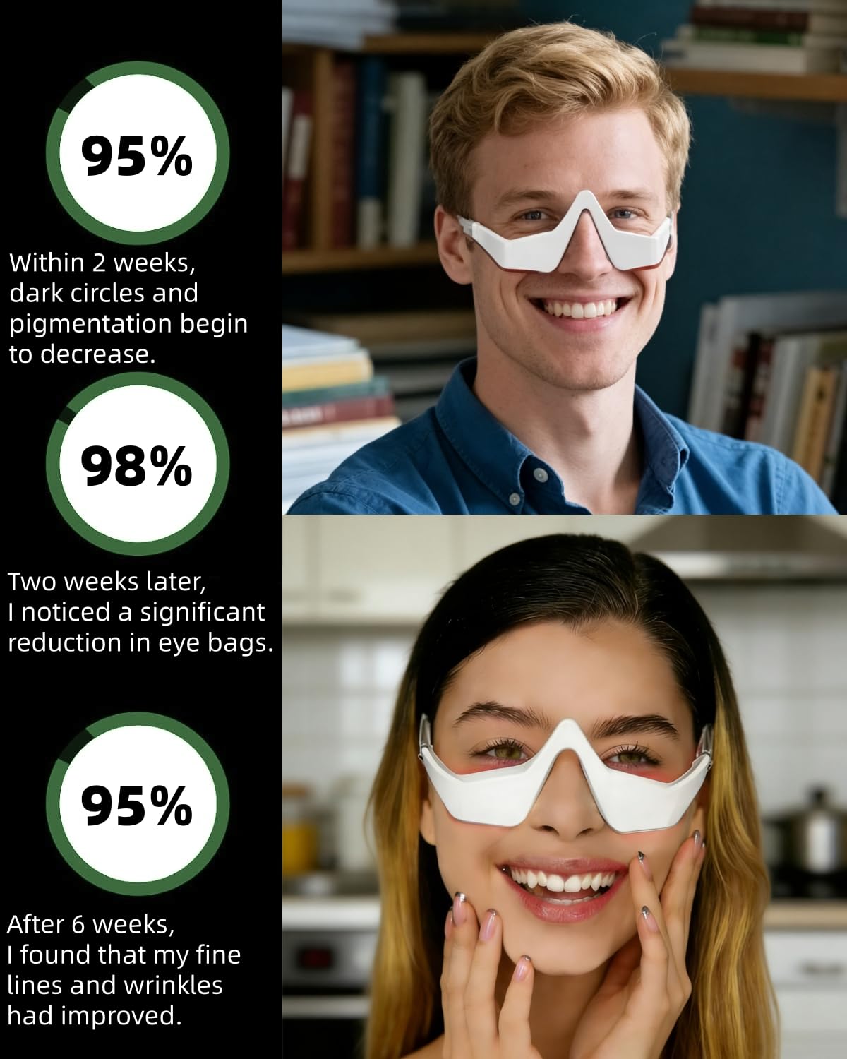 Under Eye Red Light Therapy De - Light Therapy Glasses บทวิจารณ์และราคา