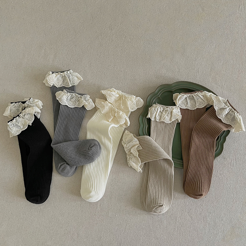 Ruffle Baby Girls Knee High So - Baby Sock Oximeter บทวิจารณ์และราคา