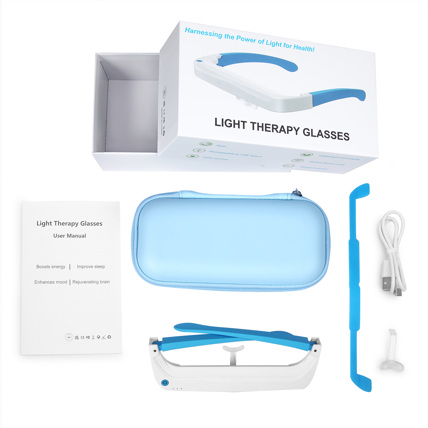 Sleep-aiding and Mind-calming  - Light Therapy Glasses บทวิจารณ์และราคา