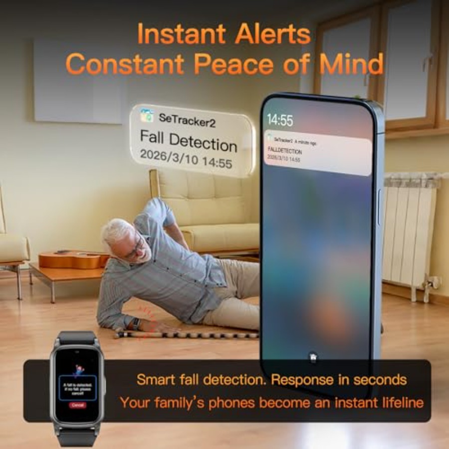 Smart Watch for Seniors with F - Fall Detection Watch บทวิจารณ์และราคา
