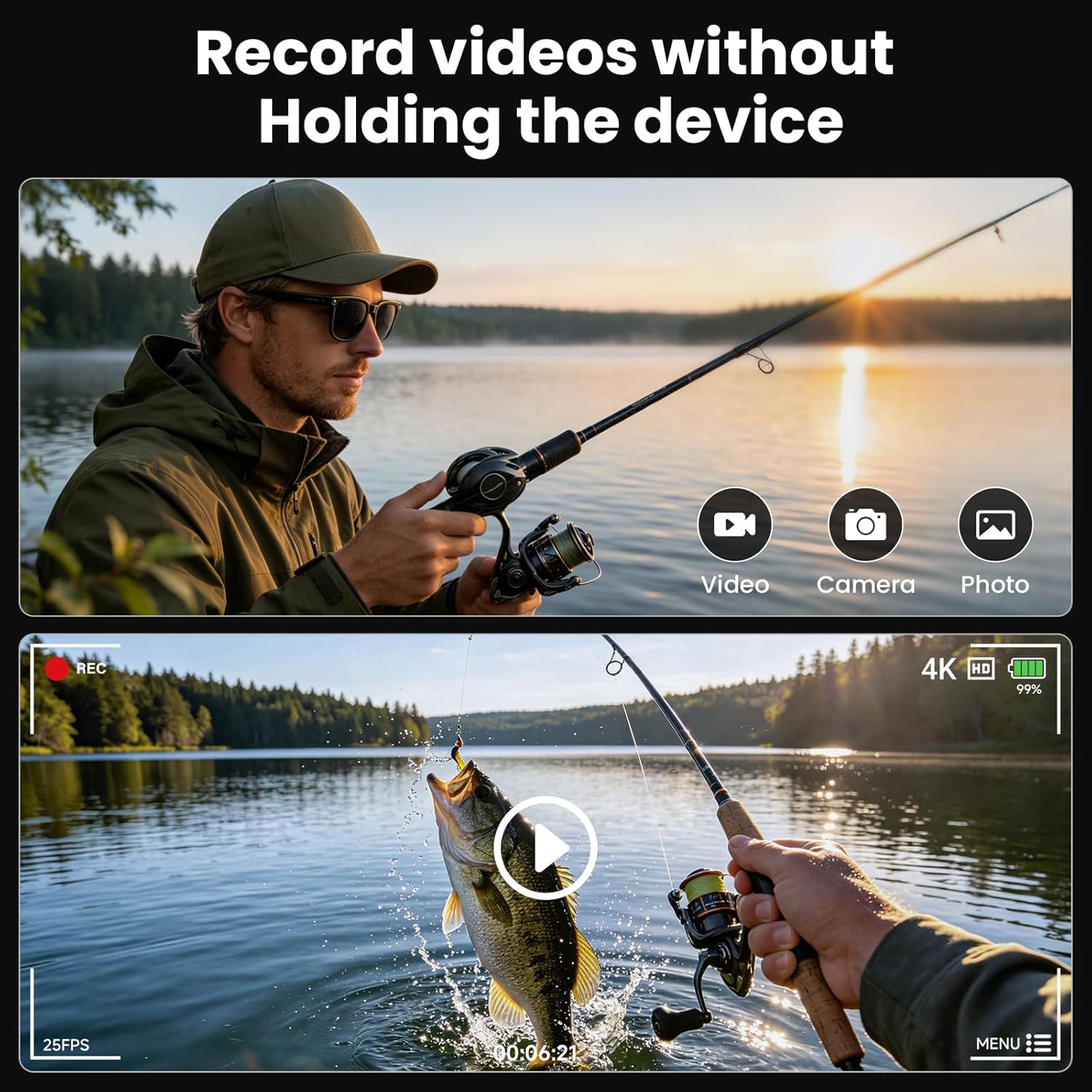 8MP Camera Smart Glasses: 4K P - Smart Glasses Lens บทวิจารณ์และราคา