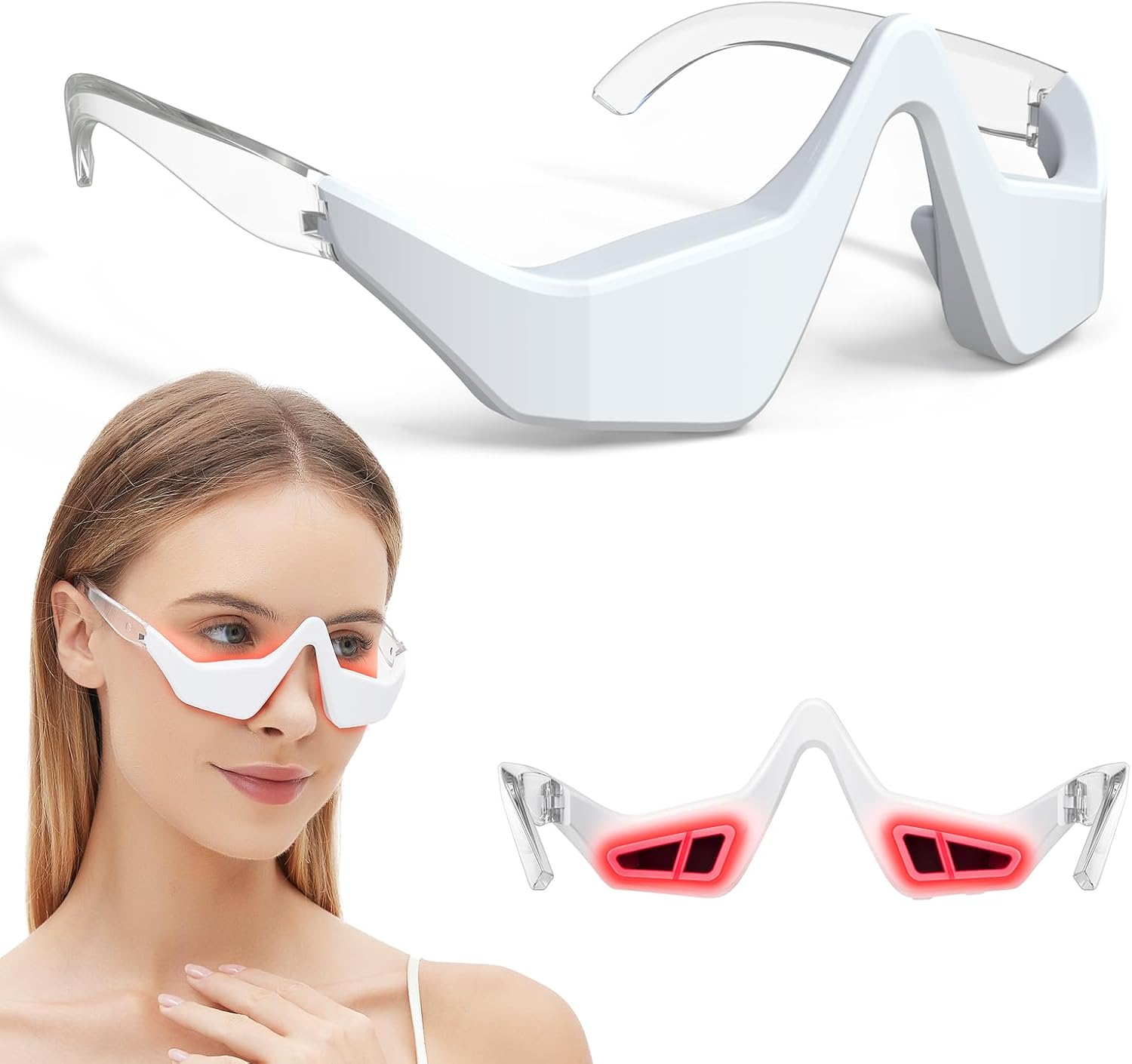 Microcurrent EMS Eye Massager  - Light Therapy Glasses บทวิจารณ์และราคา