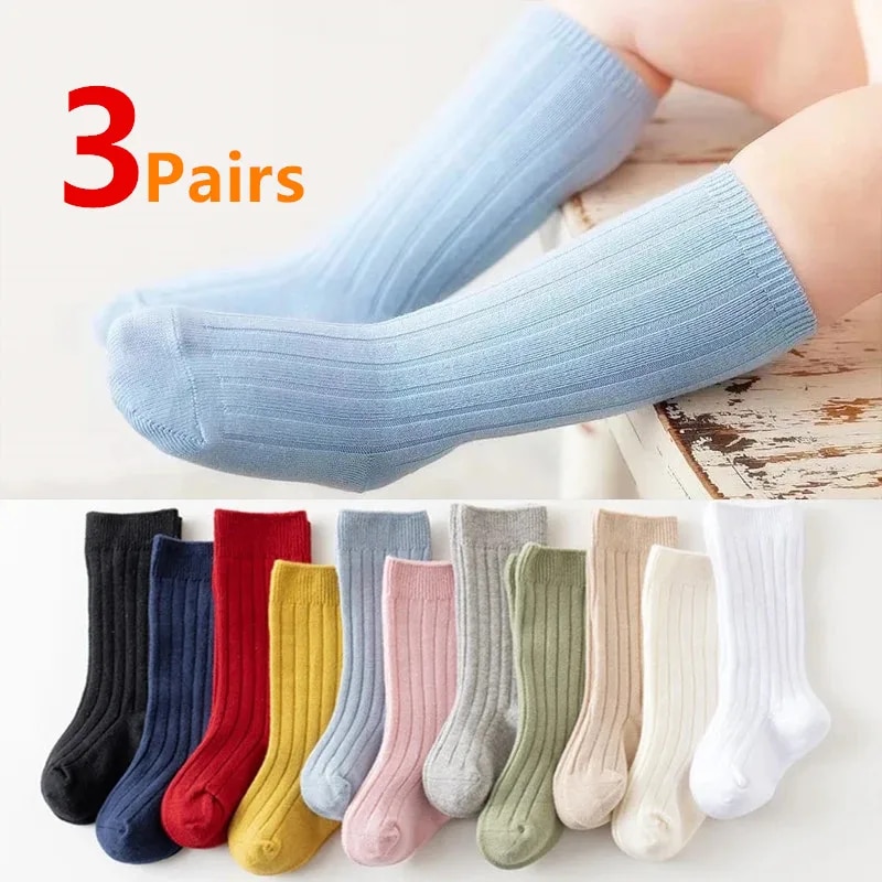 3Pairs/Lot Baby Knee High Sock - Baby Sock Oximeter บทวิจารณ์และราคา